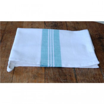 Duck Egg Blue and White Tea Towel