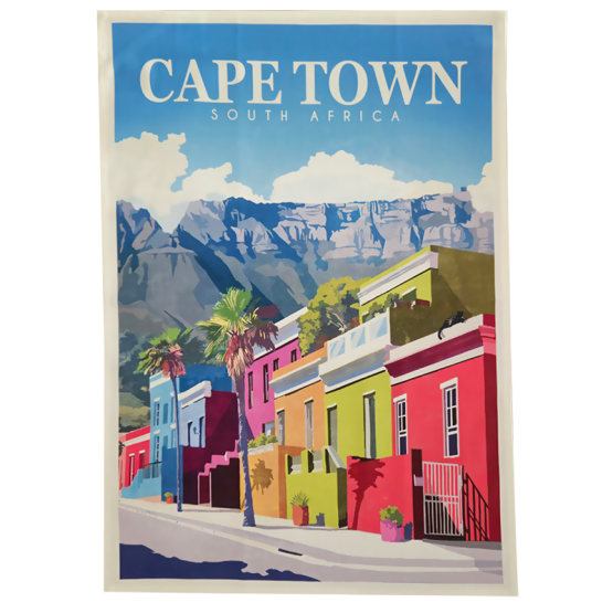 Cape Town Bo-Kaap Tea Towel
