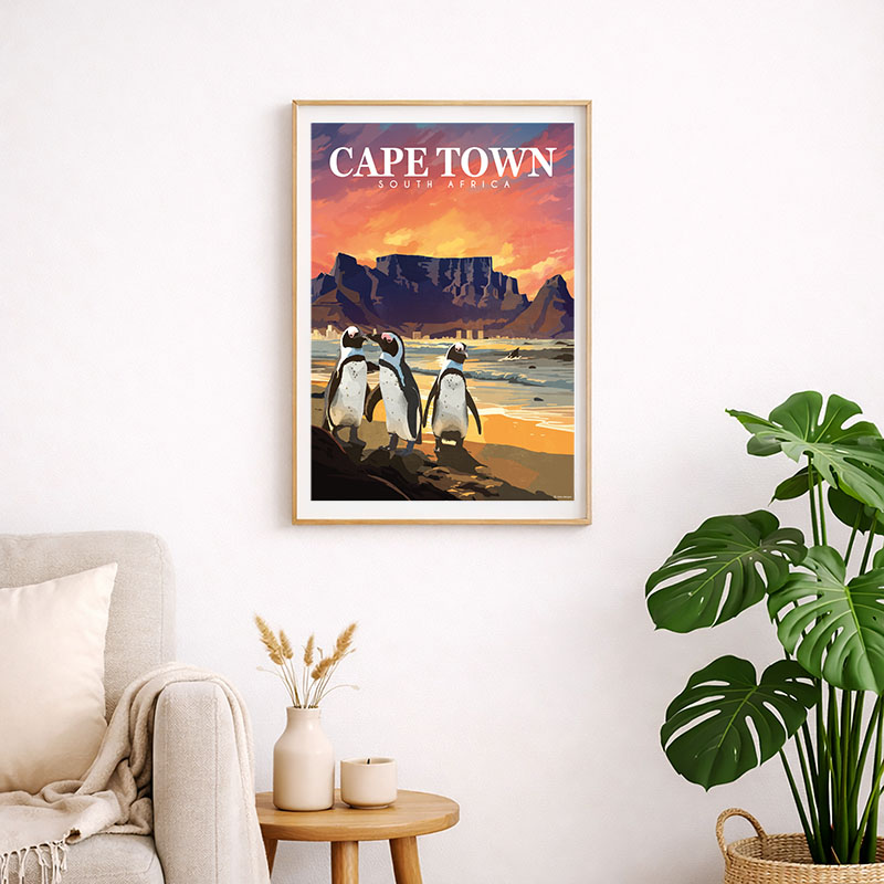 Cape Town Penguins Art Print - Image 2