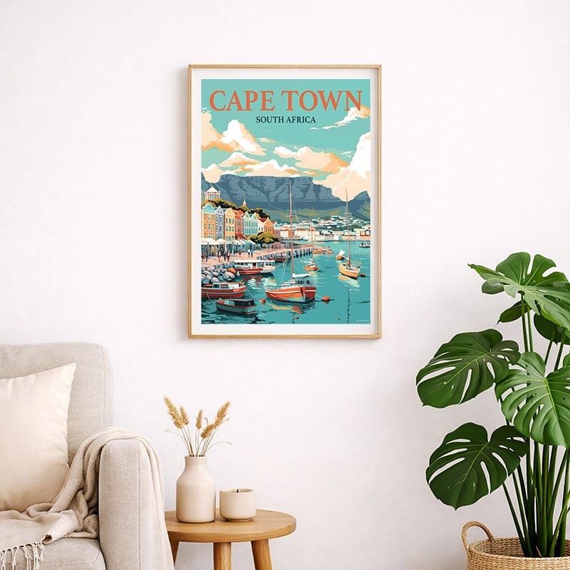Cape Town Waterfront Art Print - Image 2