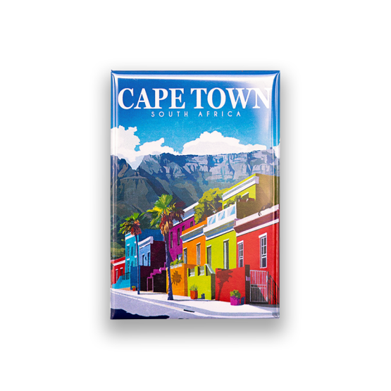 Cape Town Bo-Kaap magnet with Table Mountain